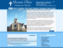 Tablet Screenshot of mountolivehouston.org